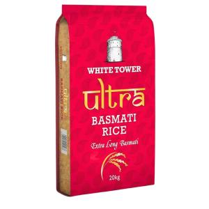 White Tower Ultra Basmati Rice 20 Kg