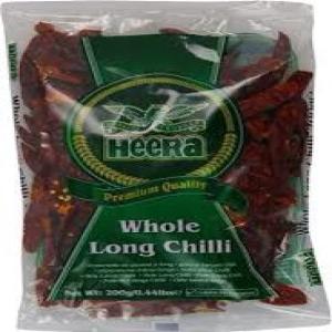 Heera Whole Red Chilies 200 Gm (pack of 6)
