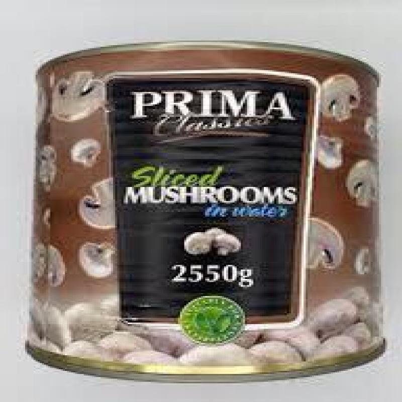 Prima Sliced Mushroom 2.55 Kg (Pack of 6)