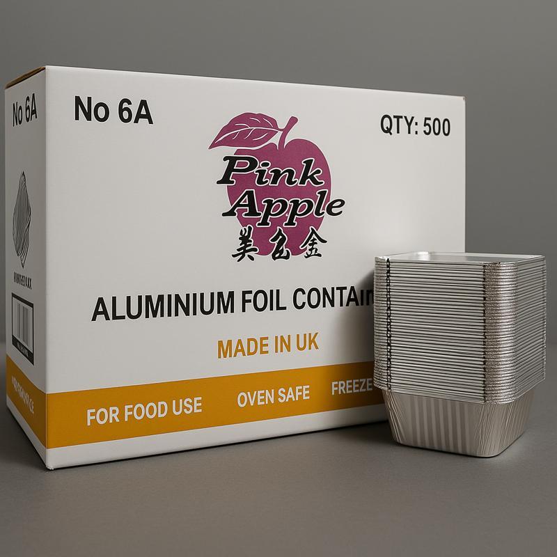 Pink Apple No. 6A with Lids - 500 Pc.