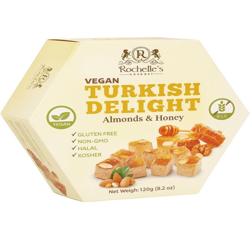 Vegan Turkish Delight (Almonds & Honey) 150 Gm - pack of 8