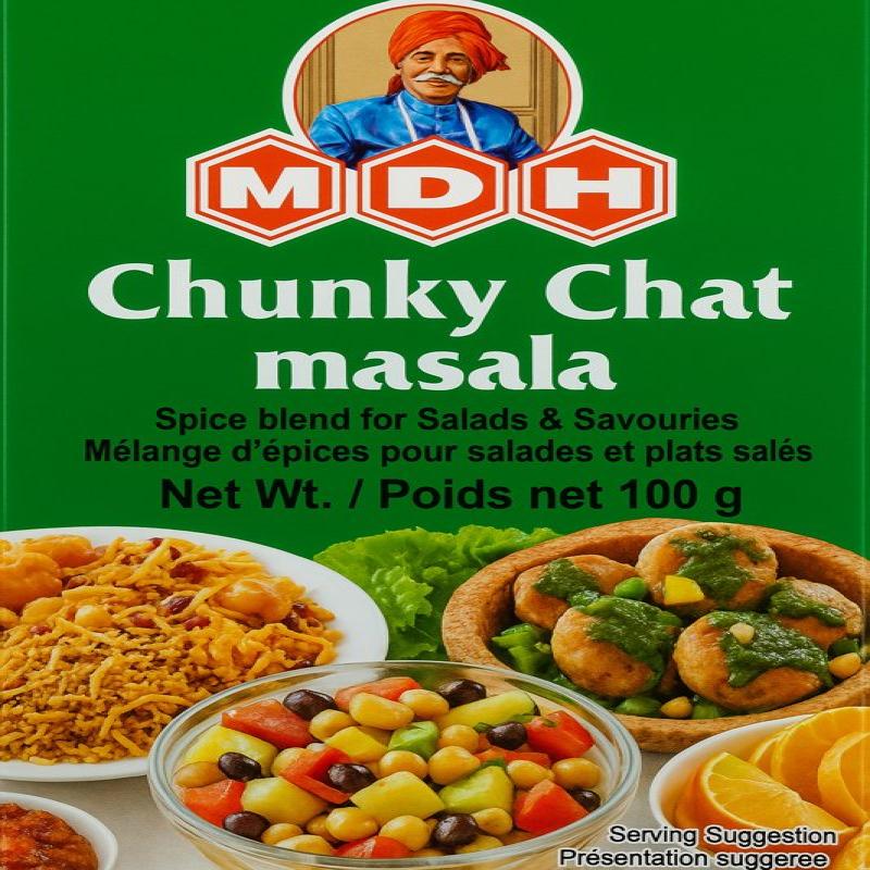 MDH Chunky Chaat Masala  100 Gm  - Pack of 10